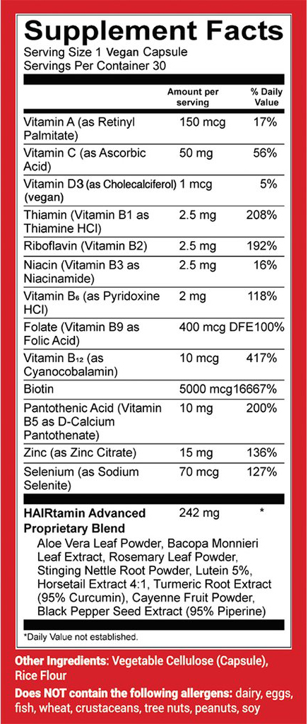 ingredients back panel mobile